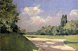 Yerres, the Lawn in the Park, Seen from a Path